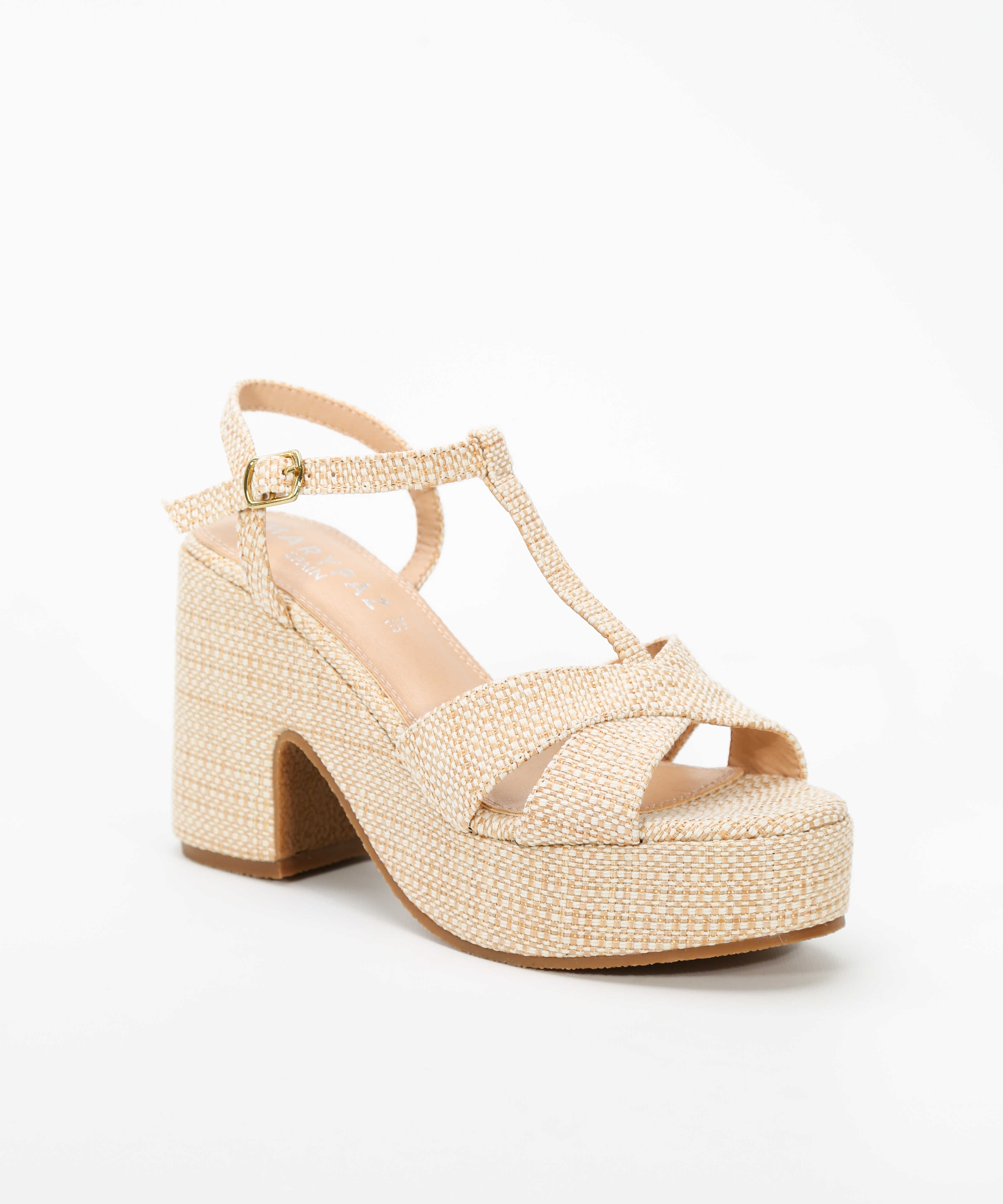 Sandalias plataforma tira en T